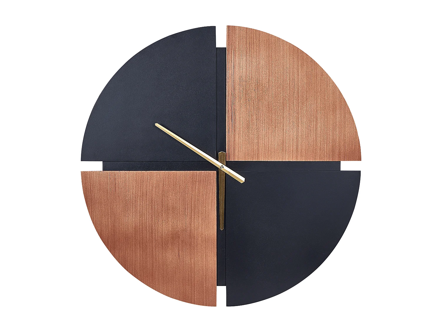 Horloge murale ARAMON 60 cm Marron/noir