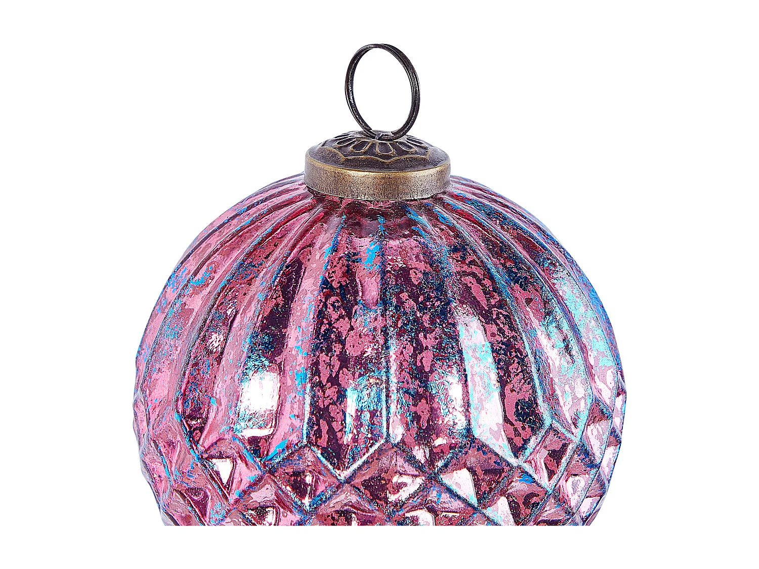 Lot de 6 boules ASTRAL Verre Rose