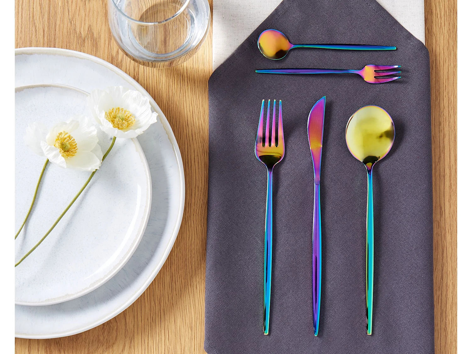 30-teiliges Besteckset RIGATONI Bunt