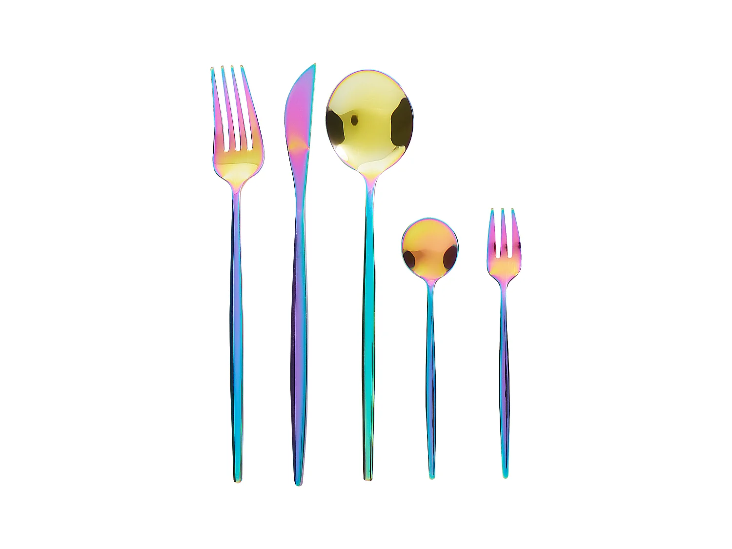 Set di 30 posate RIGATONI Multicolore