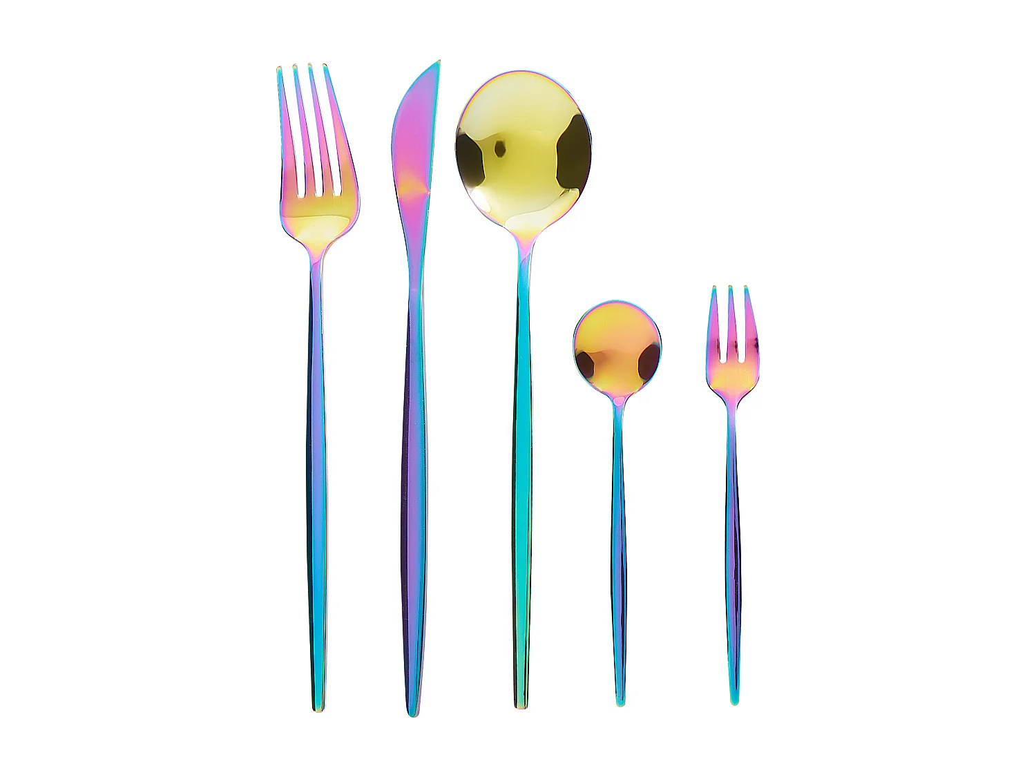 30-delige bestekset RIGATONI Multicolor