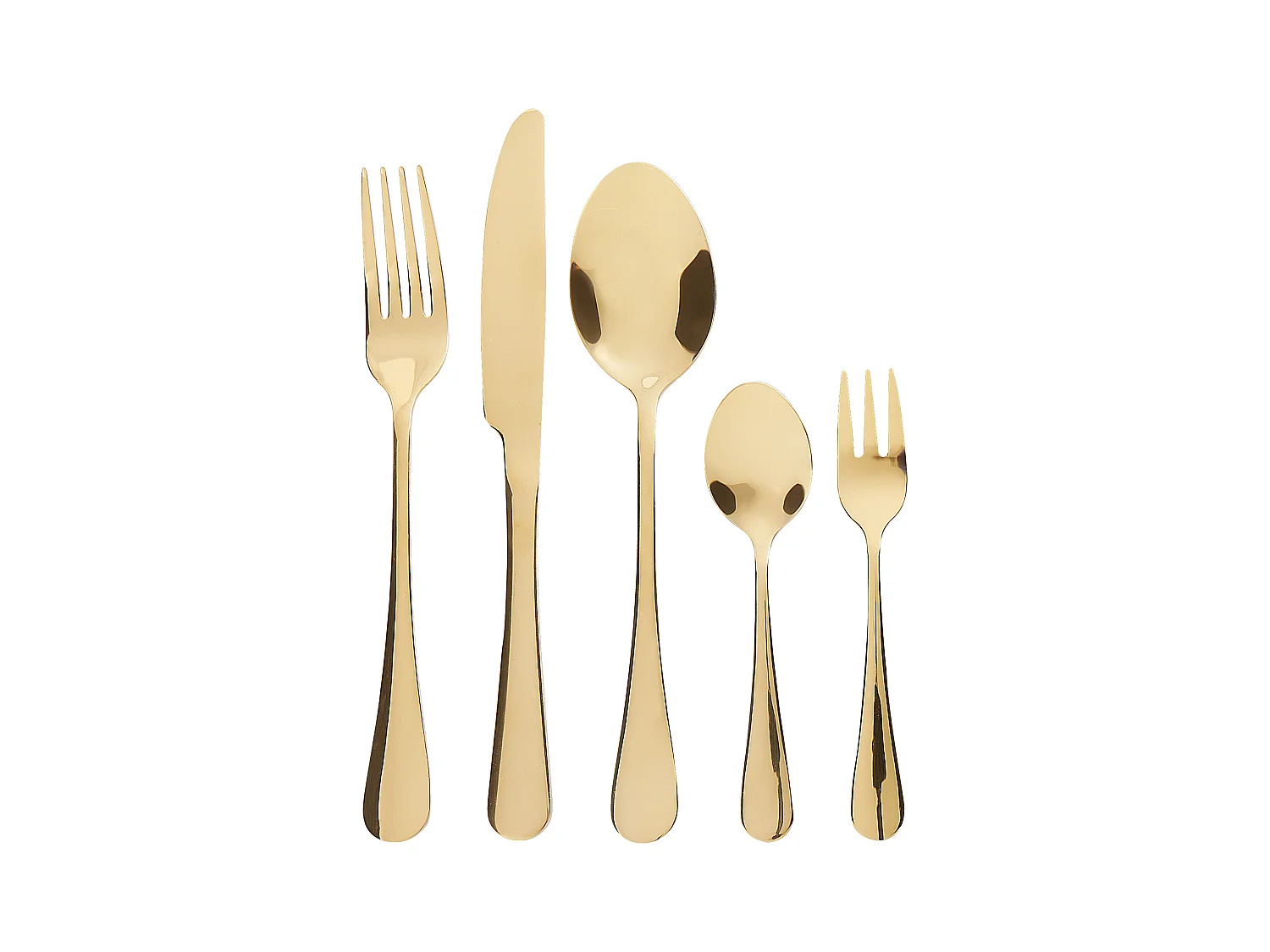 Set de 30 couverts FUSILLI Doré