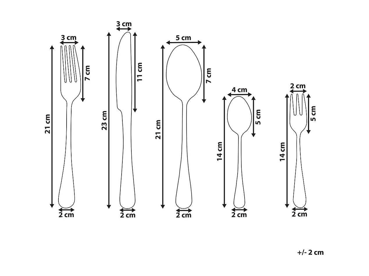 30-teiliges Besteckset FUSILLI Gold