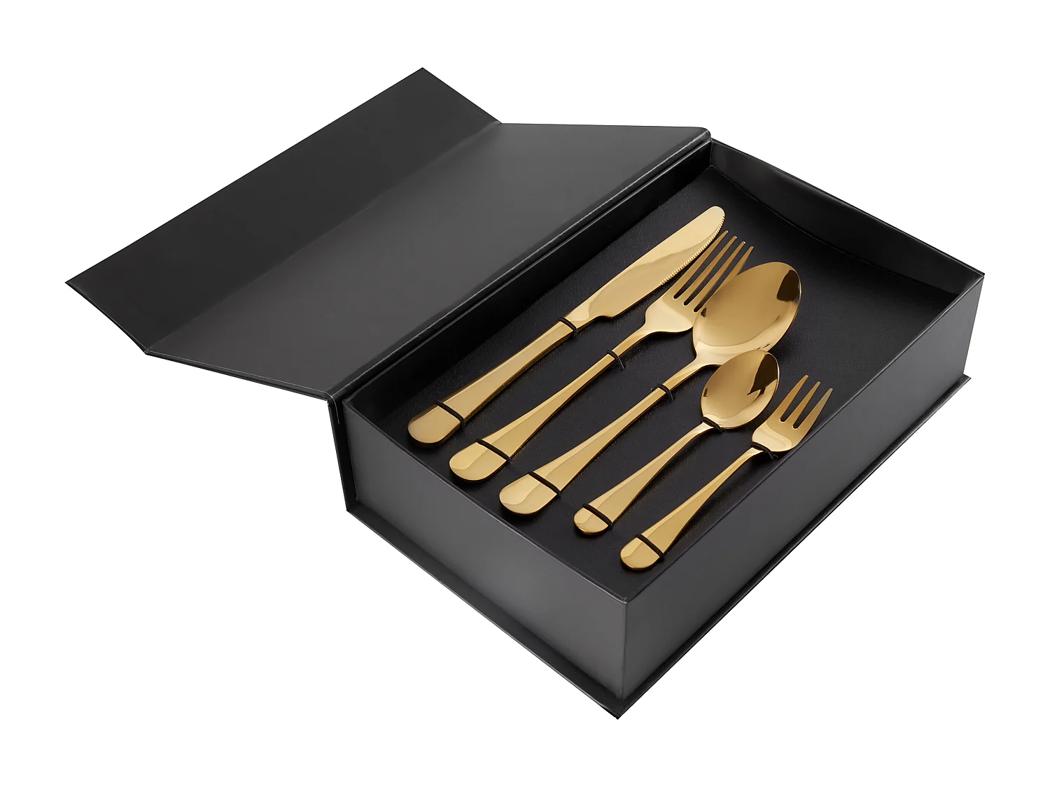 30-teiliges Besteckset FUSILLI Gold