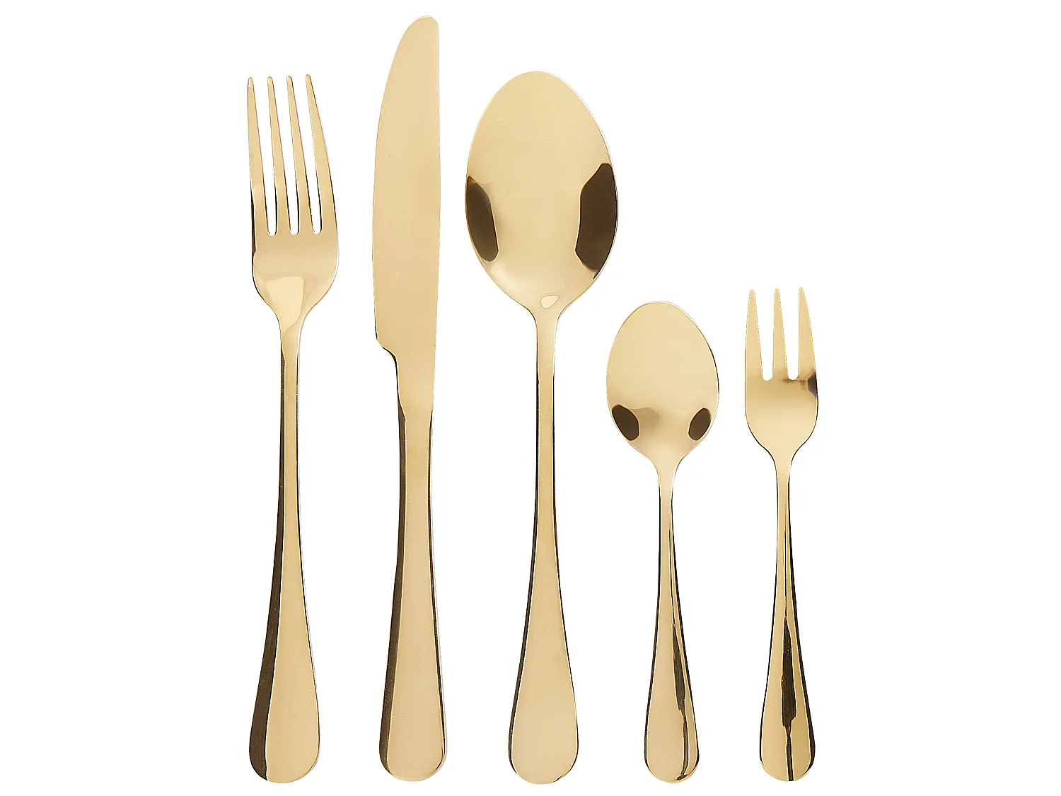 30 Piece Cutlery Set FUSILLI Gold