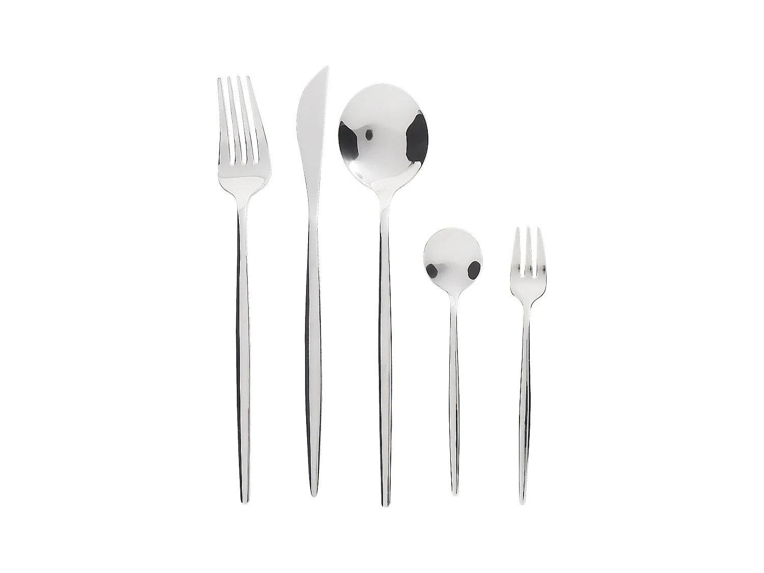 30-teiliges Besteckset RIGATONI Silber
