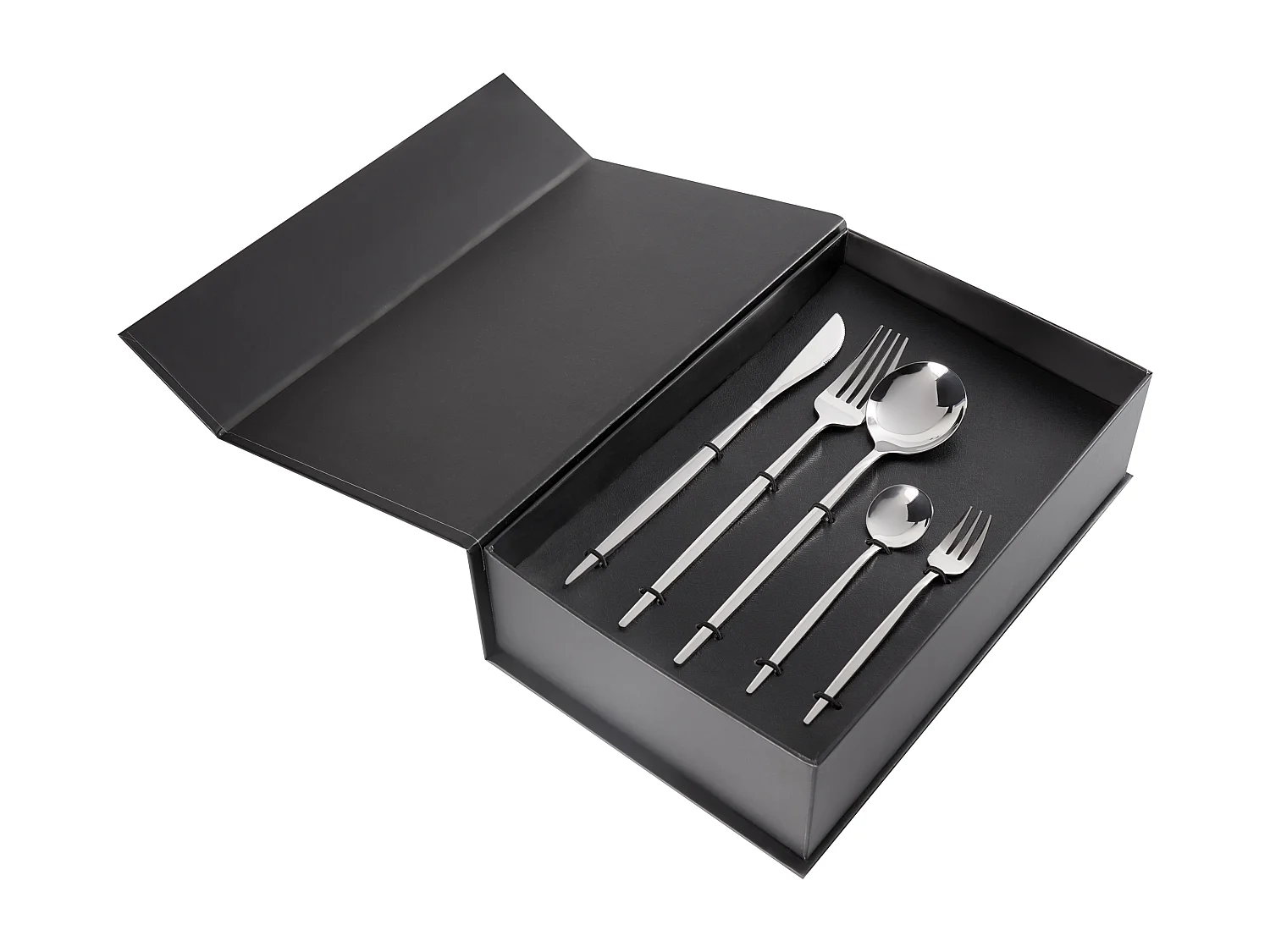 30-teiliges Besteckset RIGATONI Silber