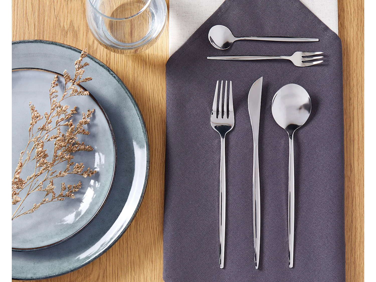 30 Piece Cutlery Set RIGATONI Silver