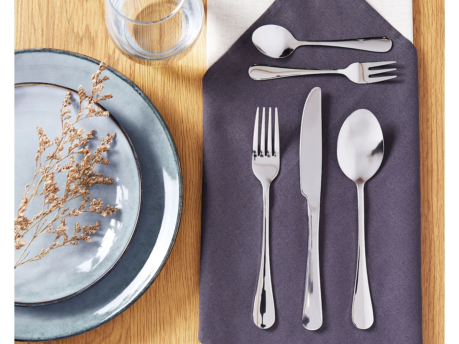 Set de 30 couverts FUSILLI Argenté