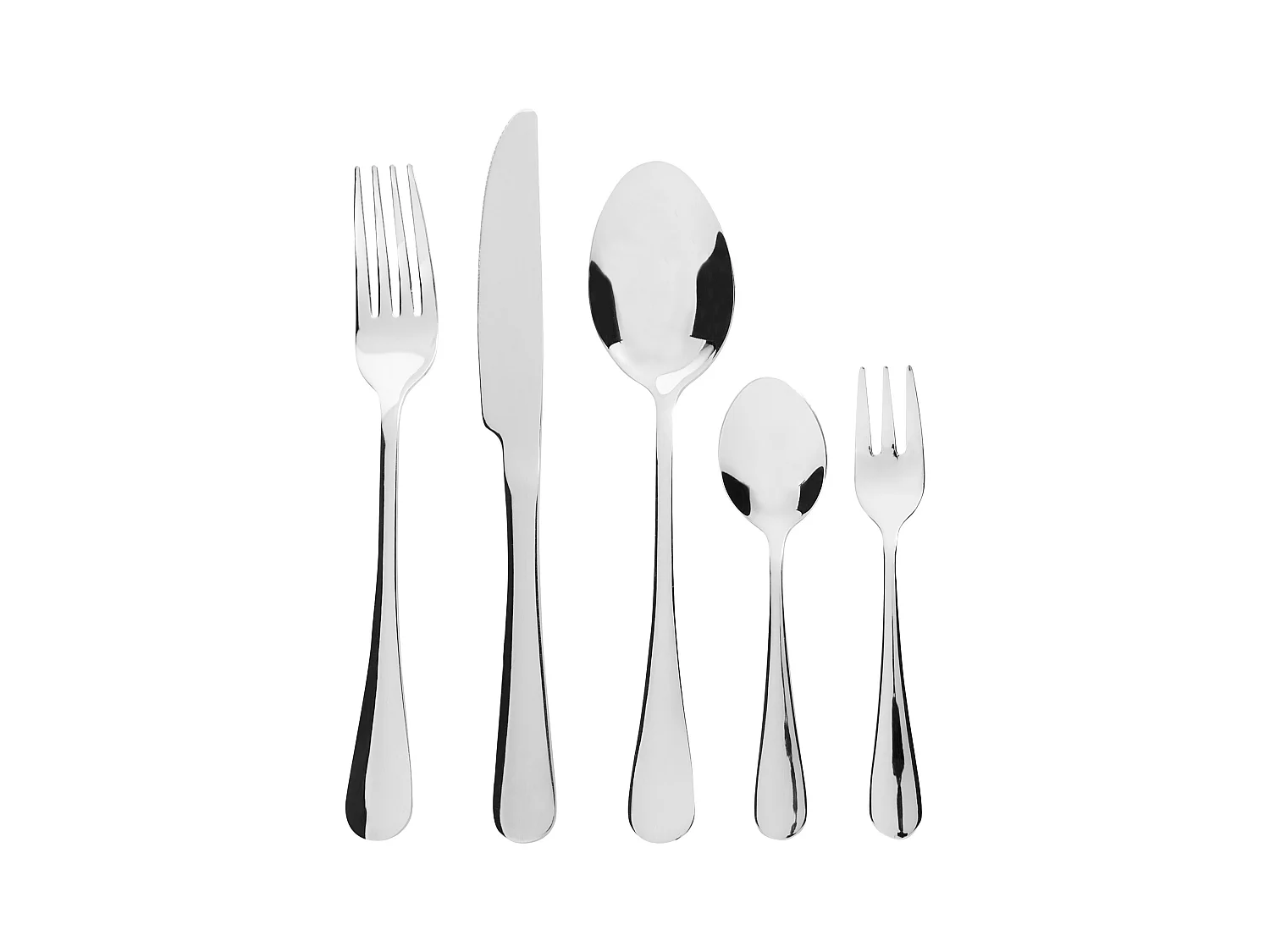Set de 30 couverts FUSILLI Argenté