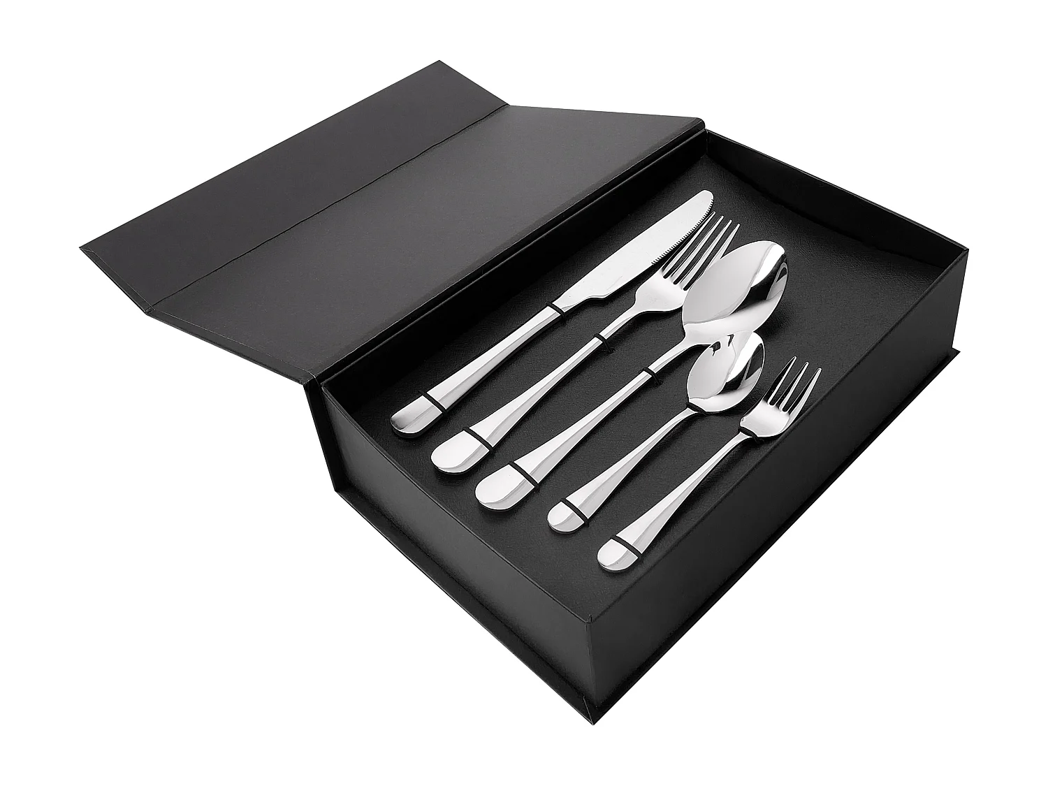Set di 30 posate FUSILLI Argento