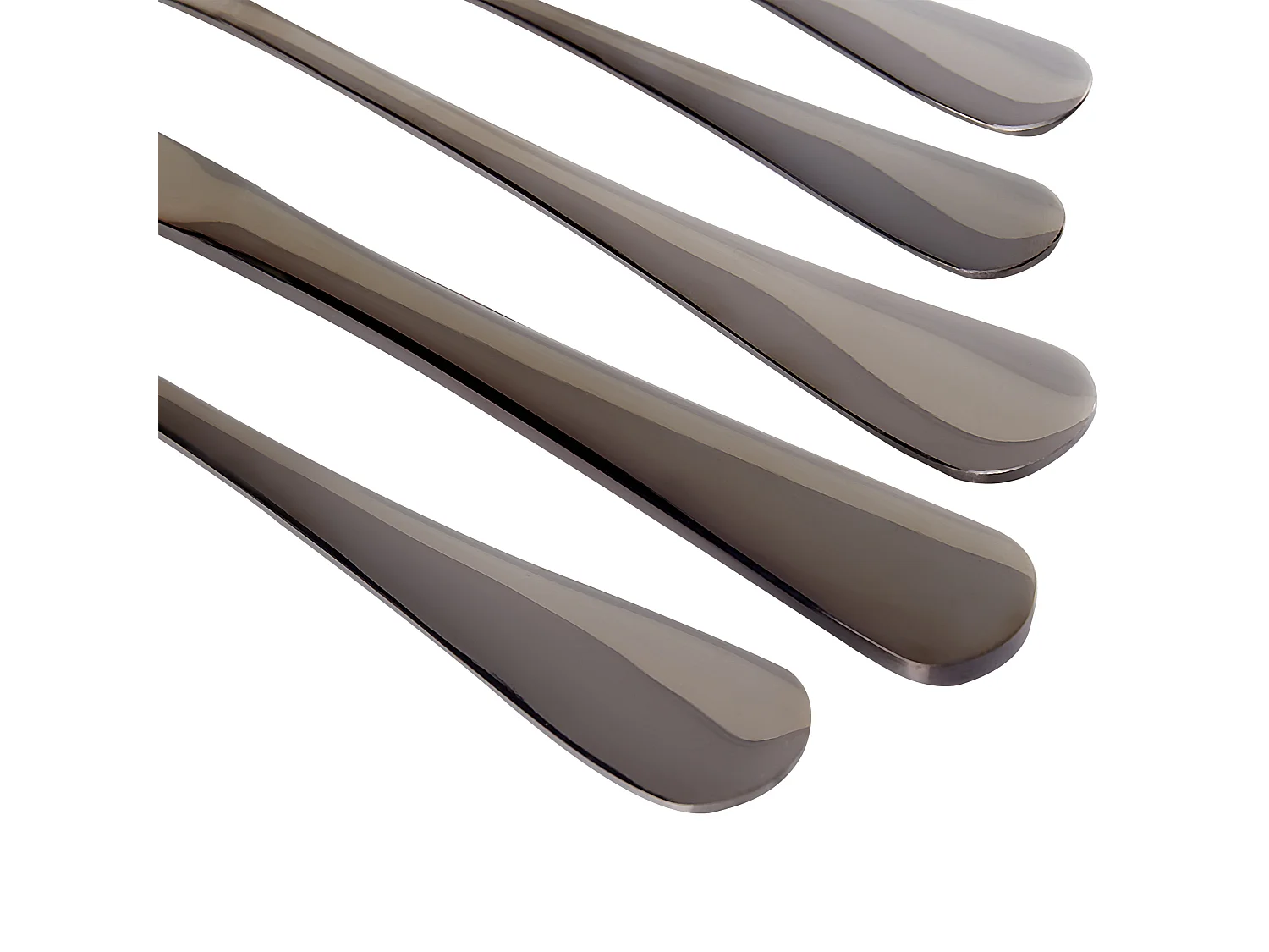 Set di 30 posate FUSILLI Nero