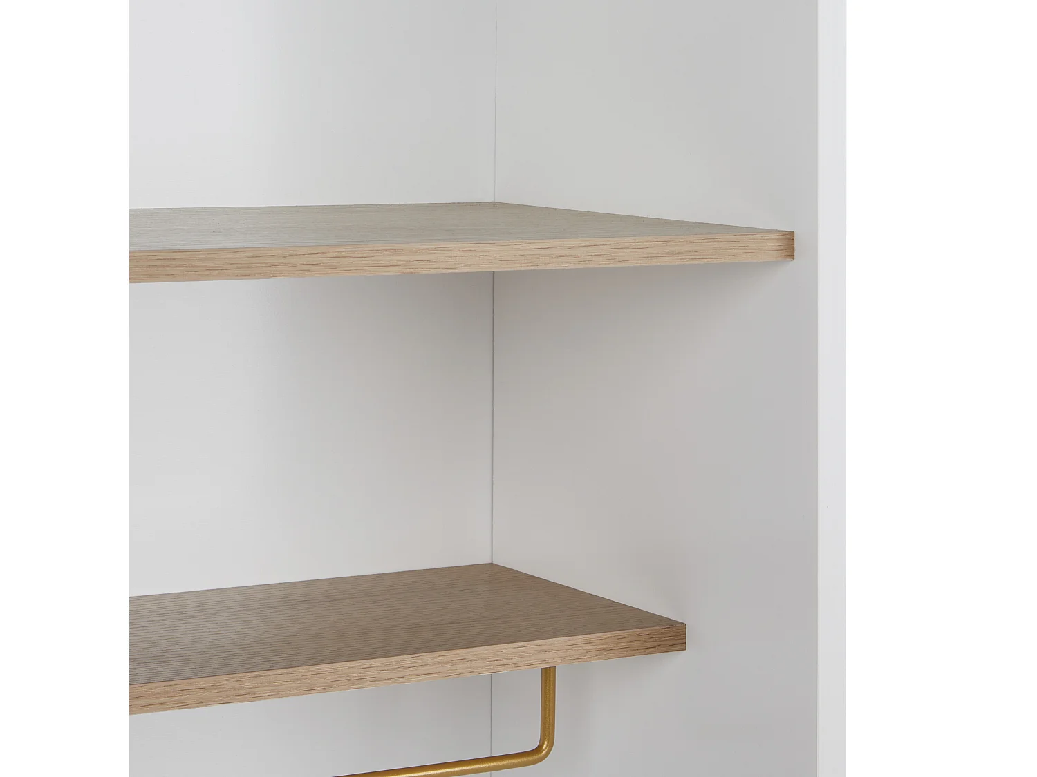 Vitrine mit Glastüren PARLIN 78 cm Weiss