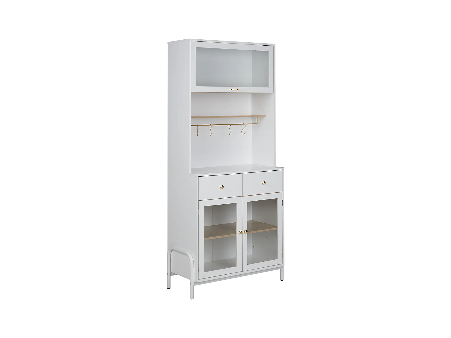 Vitrine en verre PARLIN 78 cm Blanc
