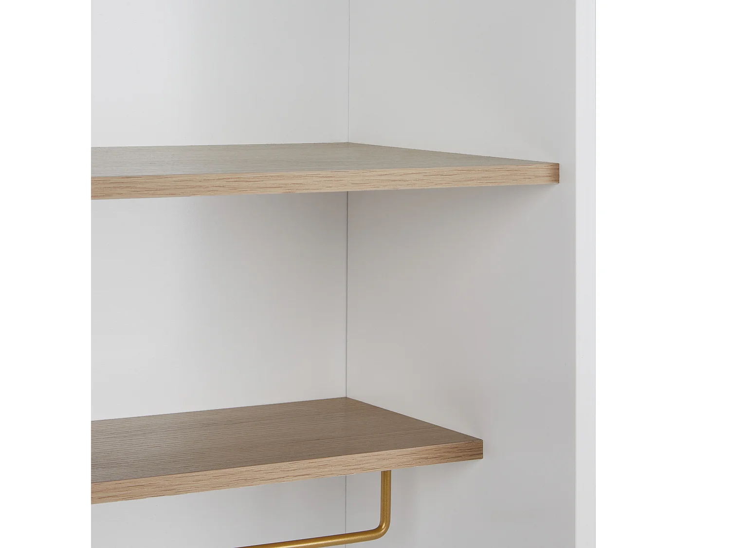 Witryna ze szklaną gablotą PARLIN 78 cm Biały