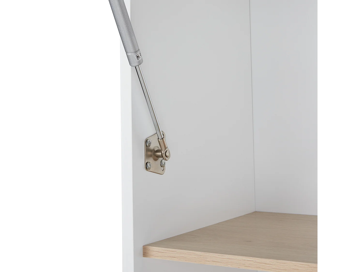 Witryna ze szklaną gablotą PARLIN 78 cm Biały