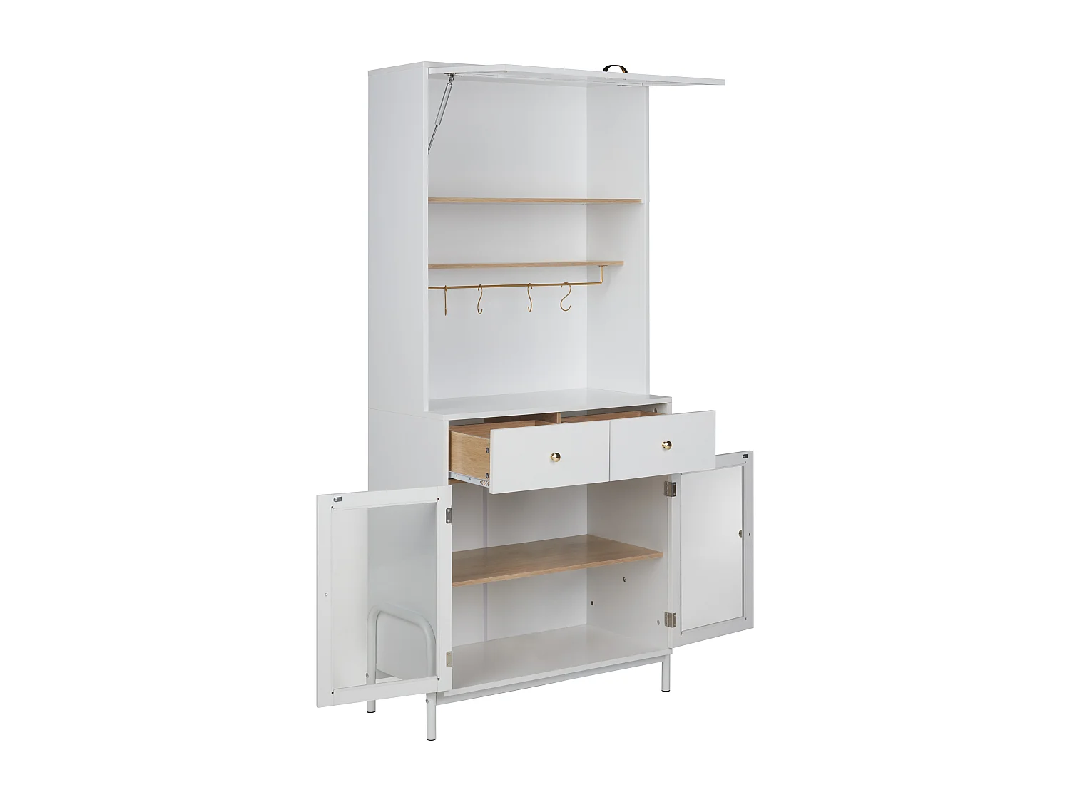 Vitrina PARLIN 78 cm Blanco