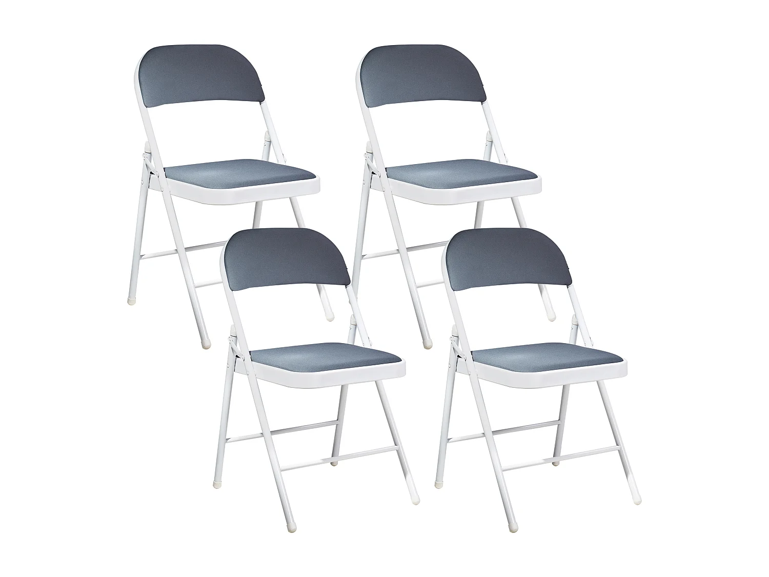 Set van 4 eetkamerstoelen SPARKS Donkergrijs