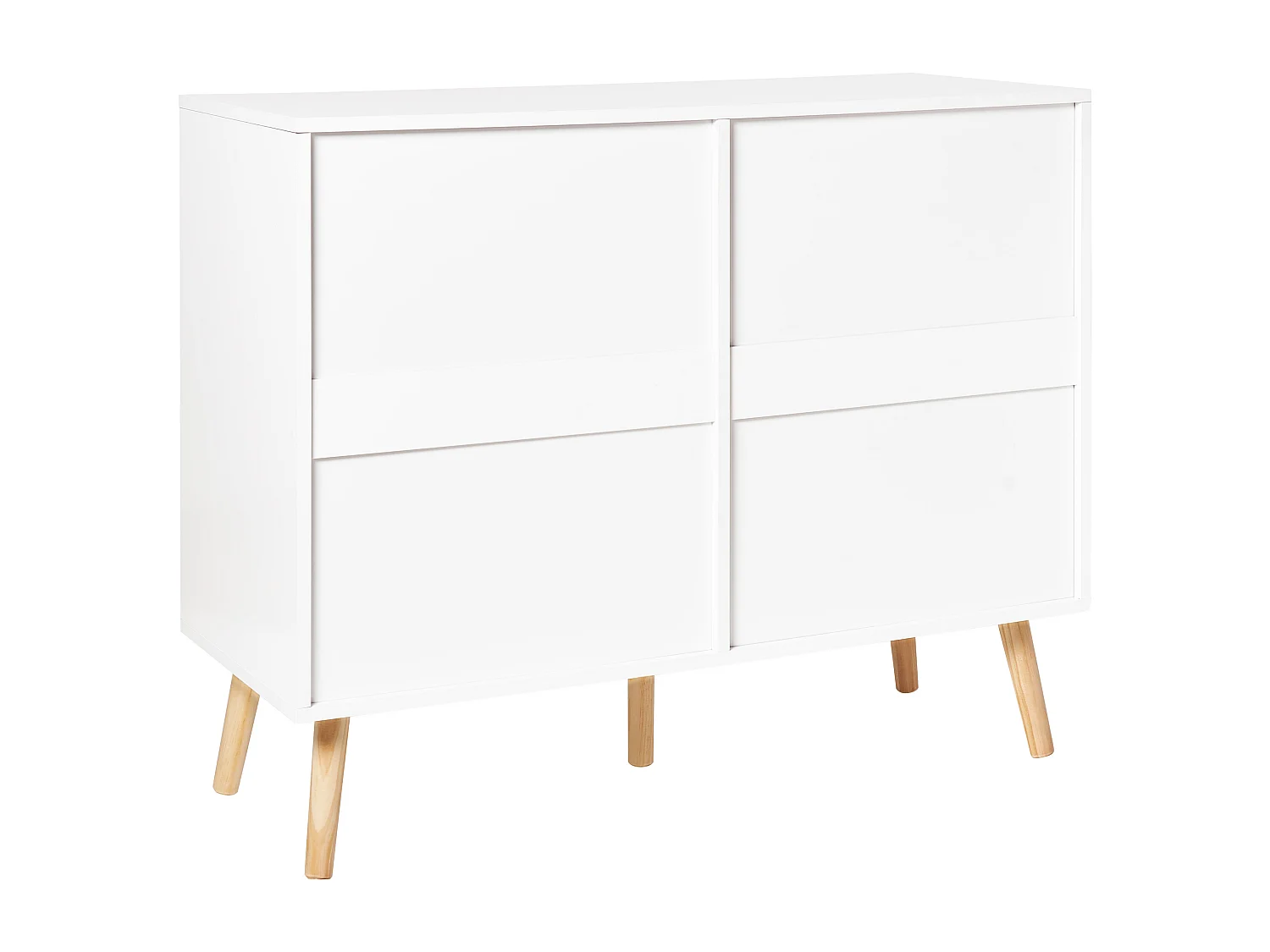 Commode à 6 tiroirs NEWARK Blanc