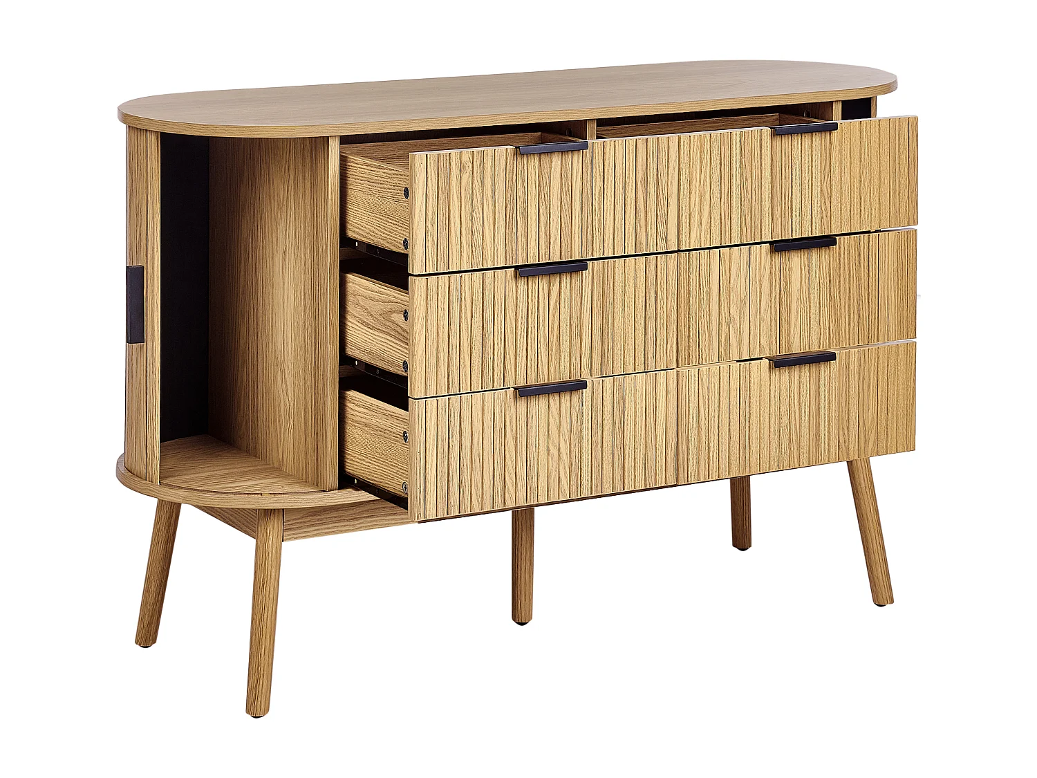 Commode à 6 tiroirs SELAH Marron