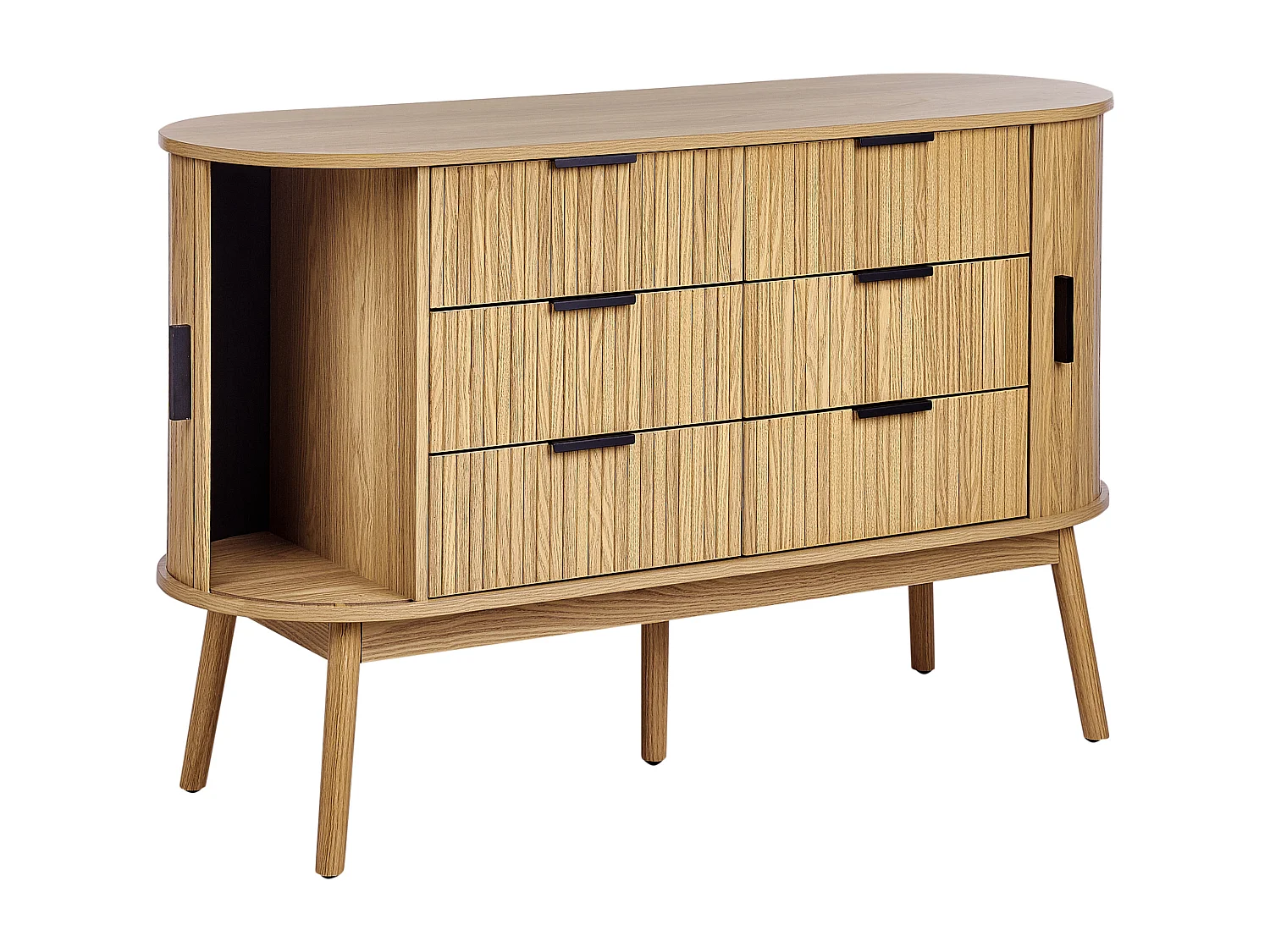 Commode à 6 tiroirs SELAH Marron