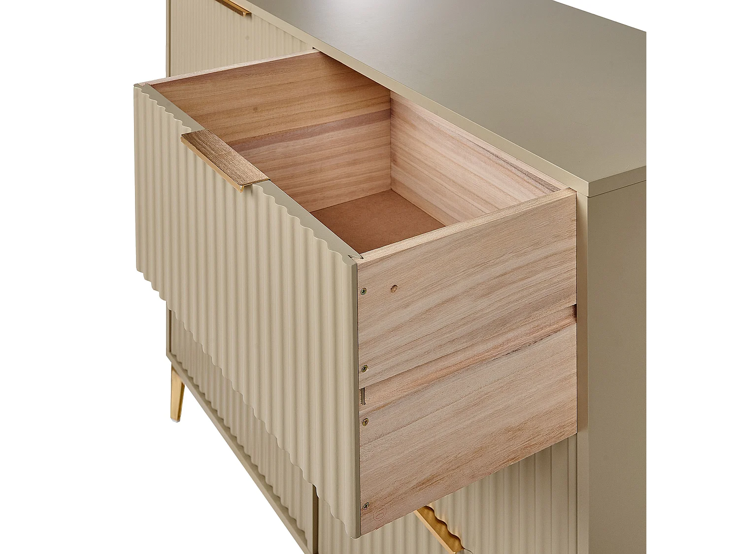 Commode à 6 tiroirs WALCOTT Beige