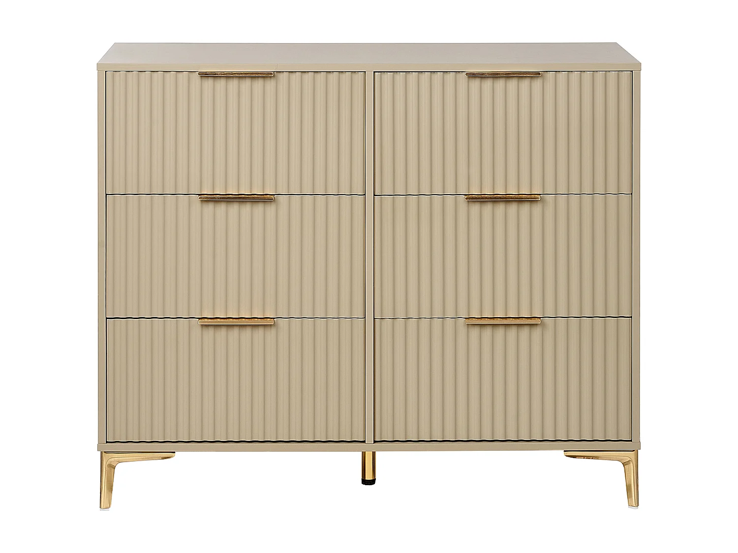 Commode à 6 tiroirs WALCOTT Beige