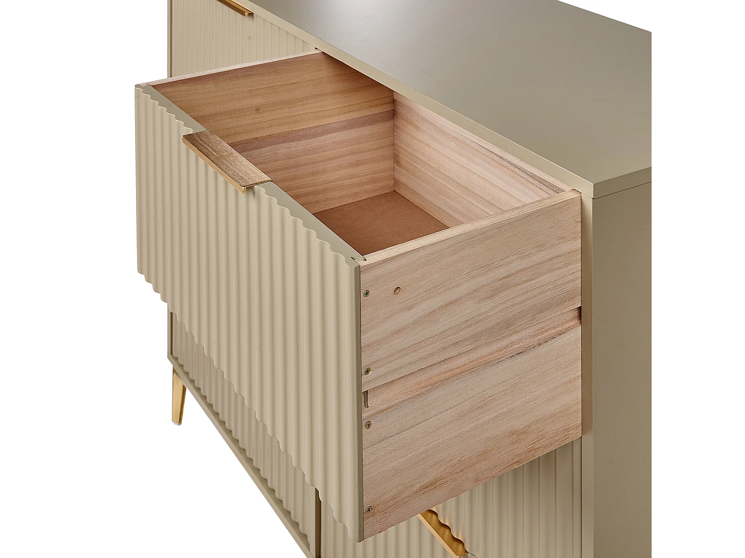 Commode à 6 tiroirs WALCOTT Beige