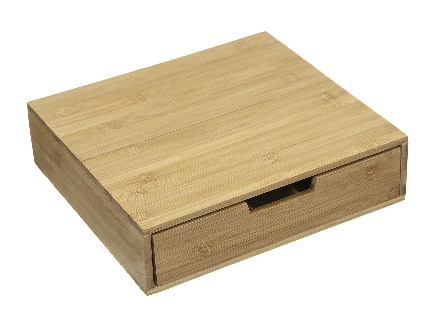 WELL HOME - Porte-capsules avec 1 tiroir en bambou 34,5x30,5x8cm