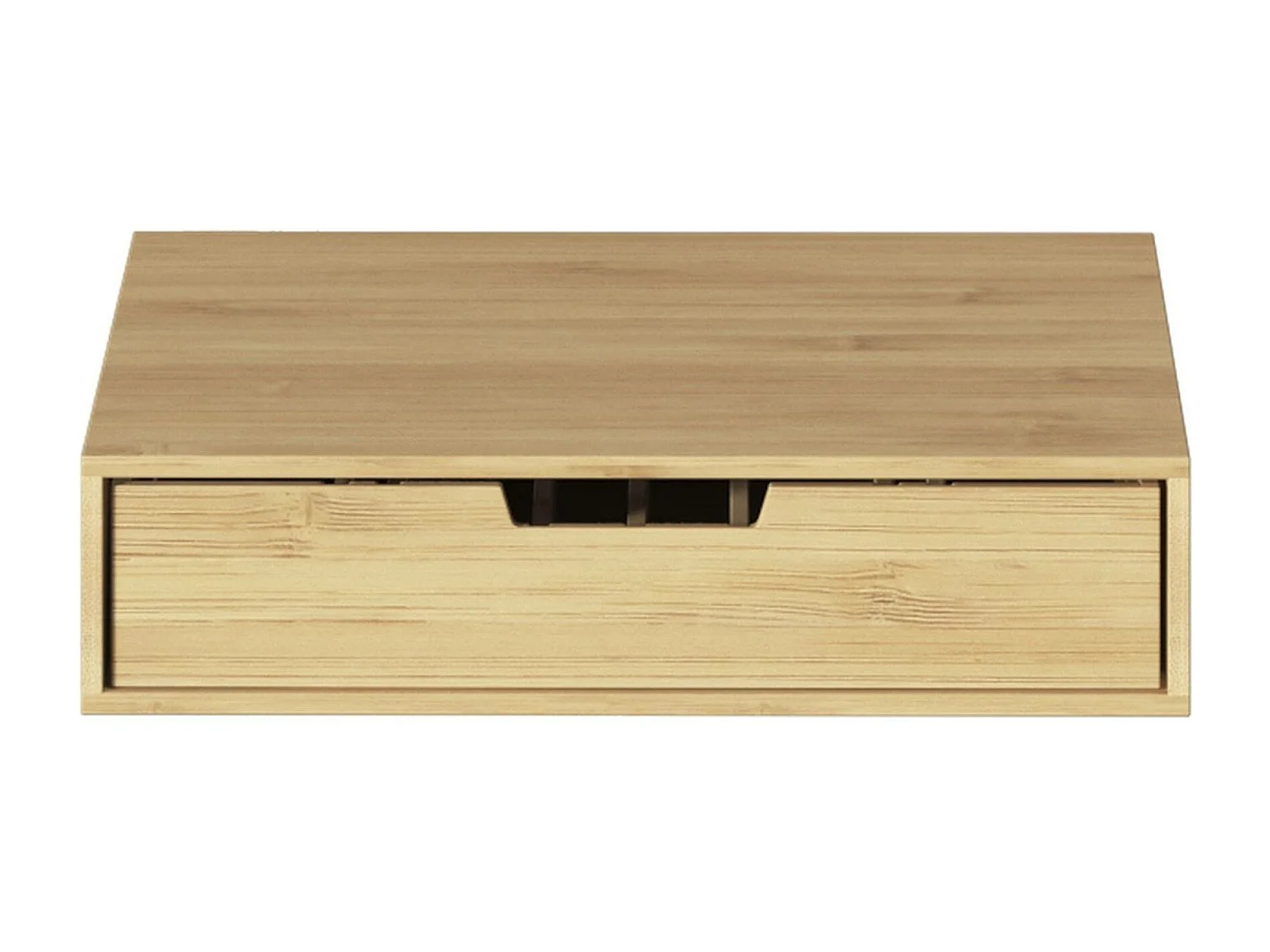 WELL HOME - Porte-capsules avec 1 tiroir en bambou 34,5x30,5x8cm