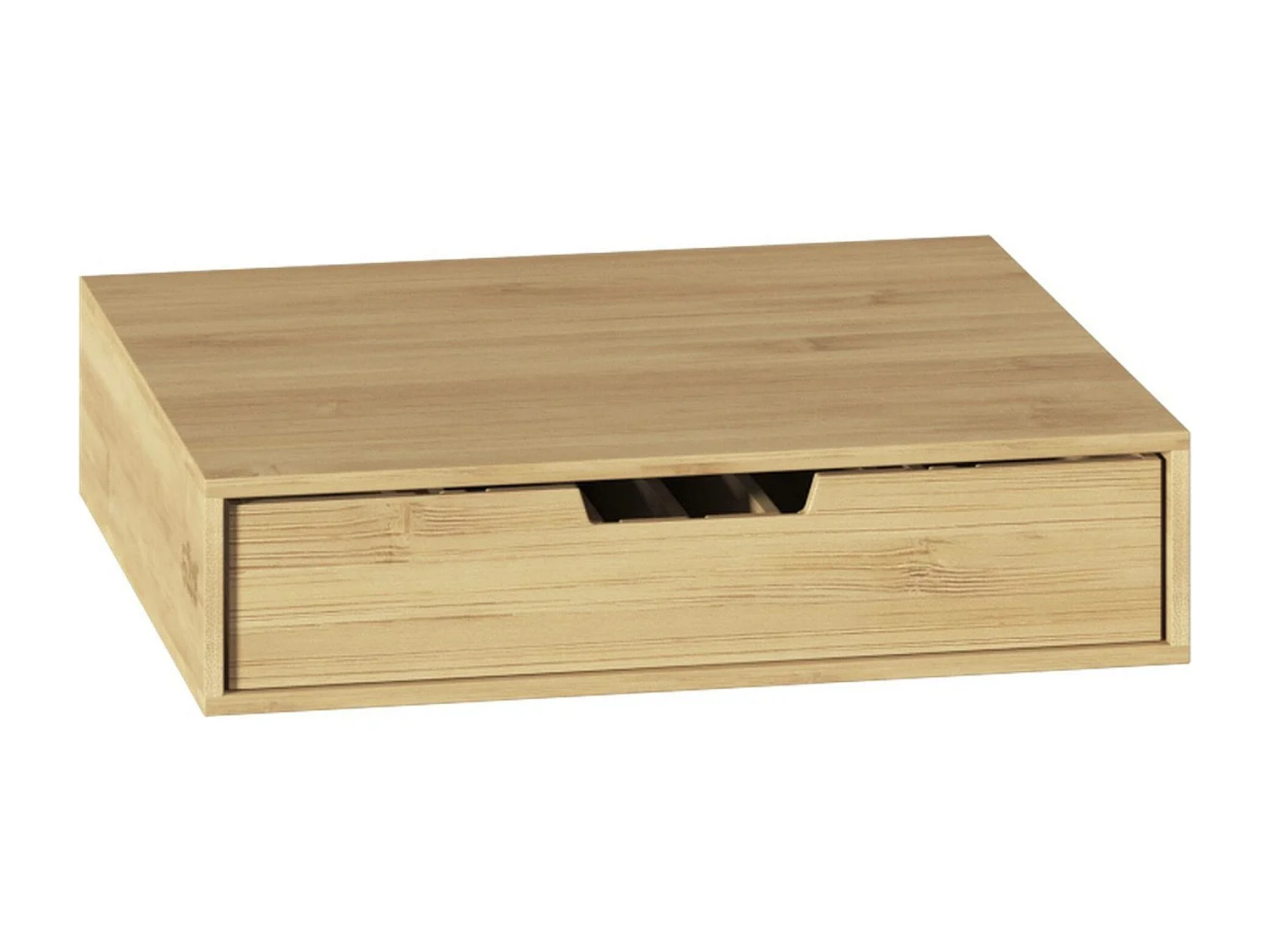 WELL HOME - Porte-capsules avec 1 tiroir en bambou 34,5x30,5x8cm