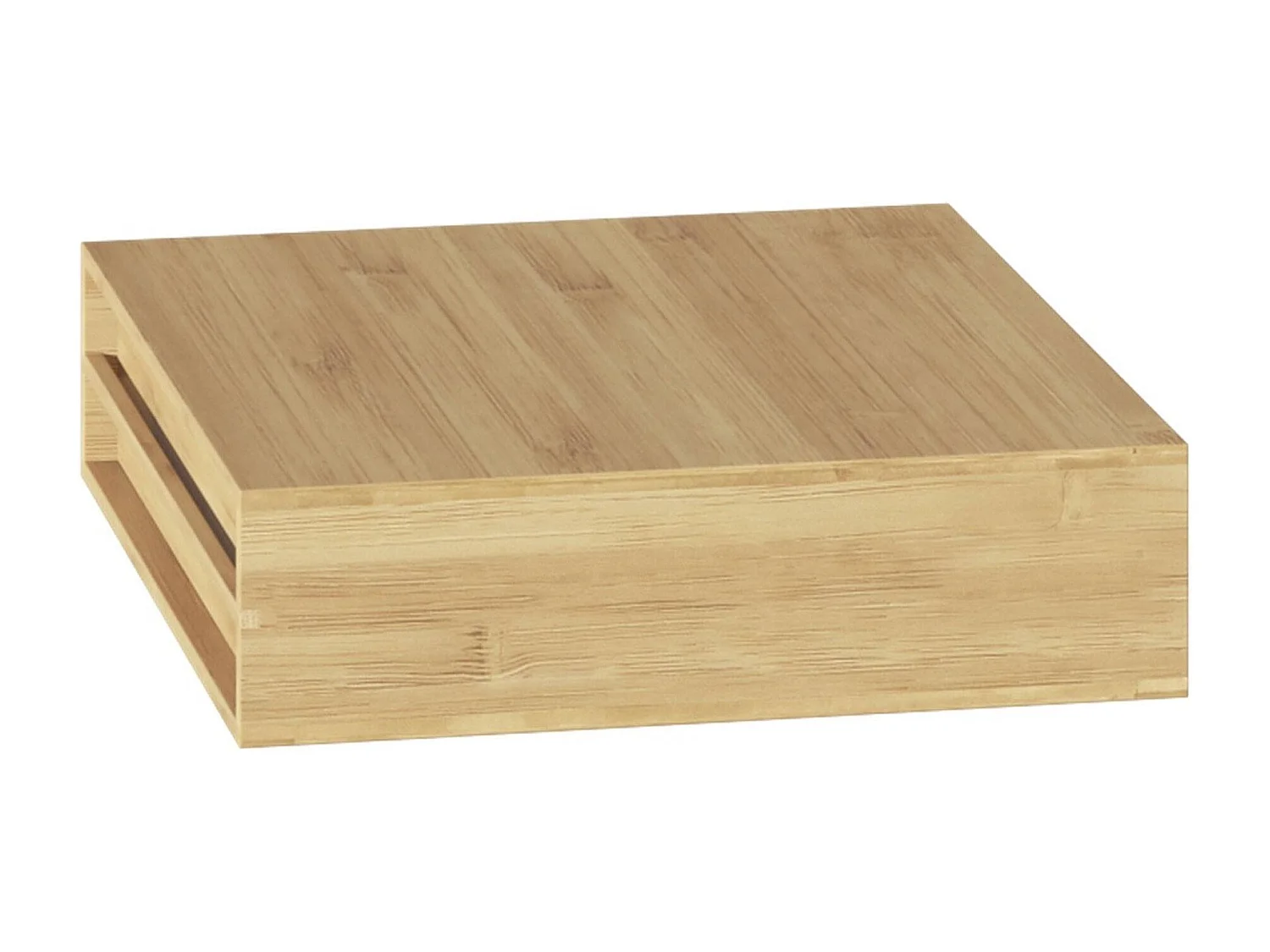 WELL HOME - Porte-capsules avec 1 tiroir en bambou 34,5x30,5x8cm