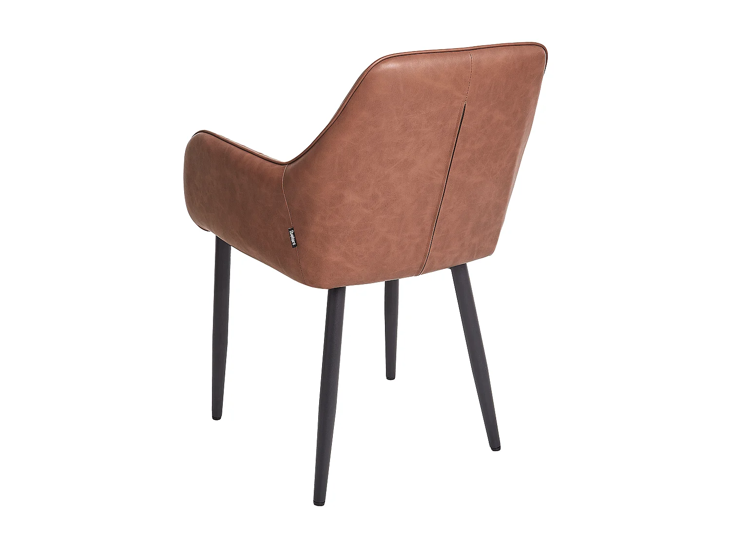 Lot de 2 chaises de salle à manger WELLSTON Cuir PU Marron