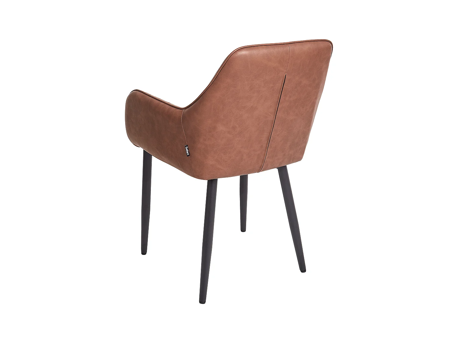 Lot de 2 chaises de salle à manger WELLSTON Cuir PU Marron