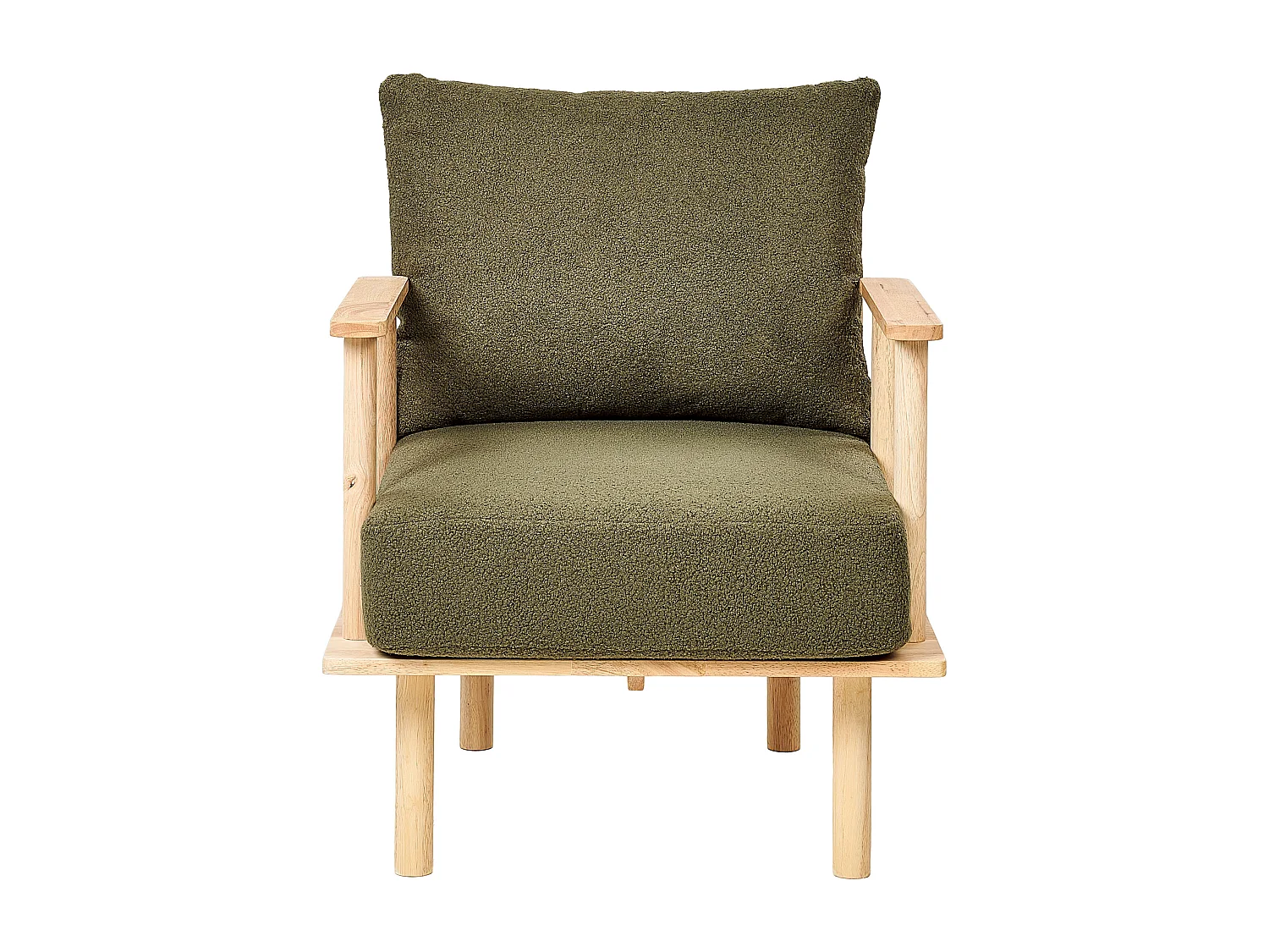 Set da salotto ASKER Bouclé Verde scuro 3 posti