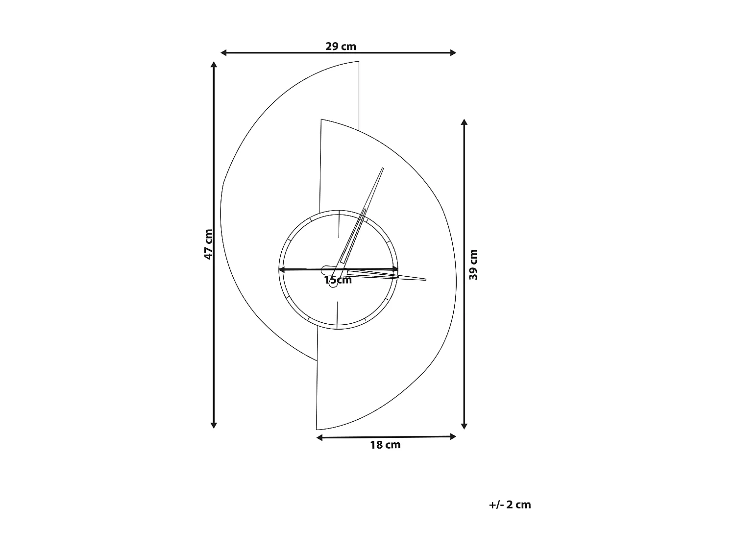 Horloge murale CHALAIS 29 cm Gris
