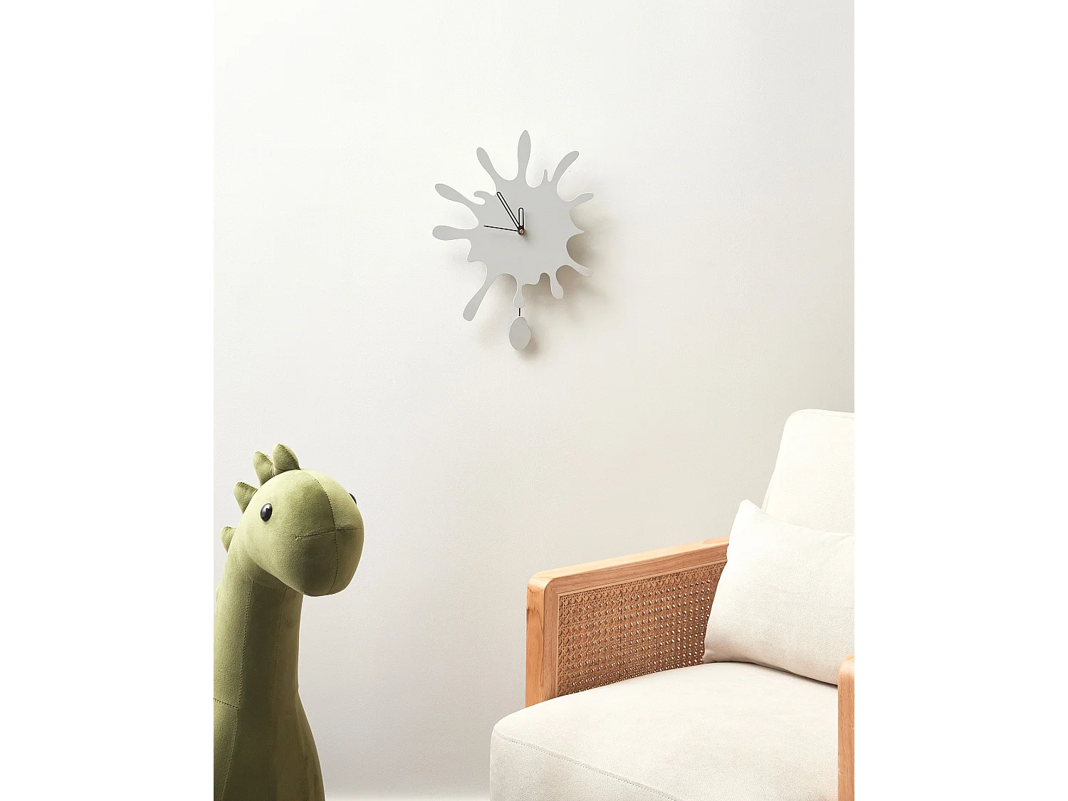 Horloge murale FULLY 27 cm Blanc