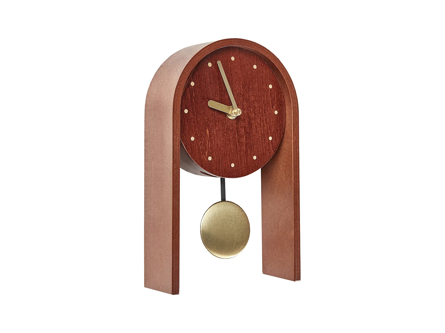 Tischuhr FERDEN 15 cm Braun