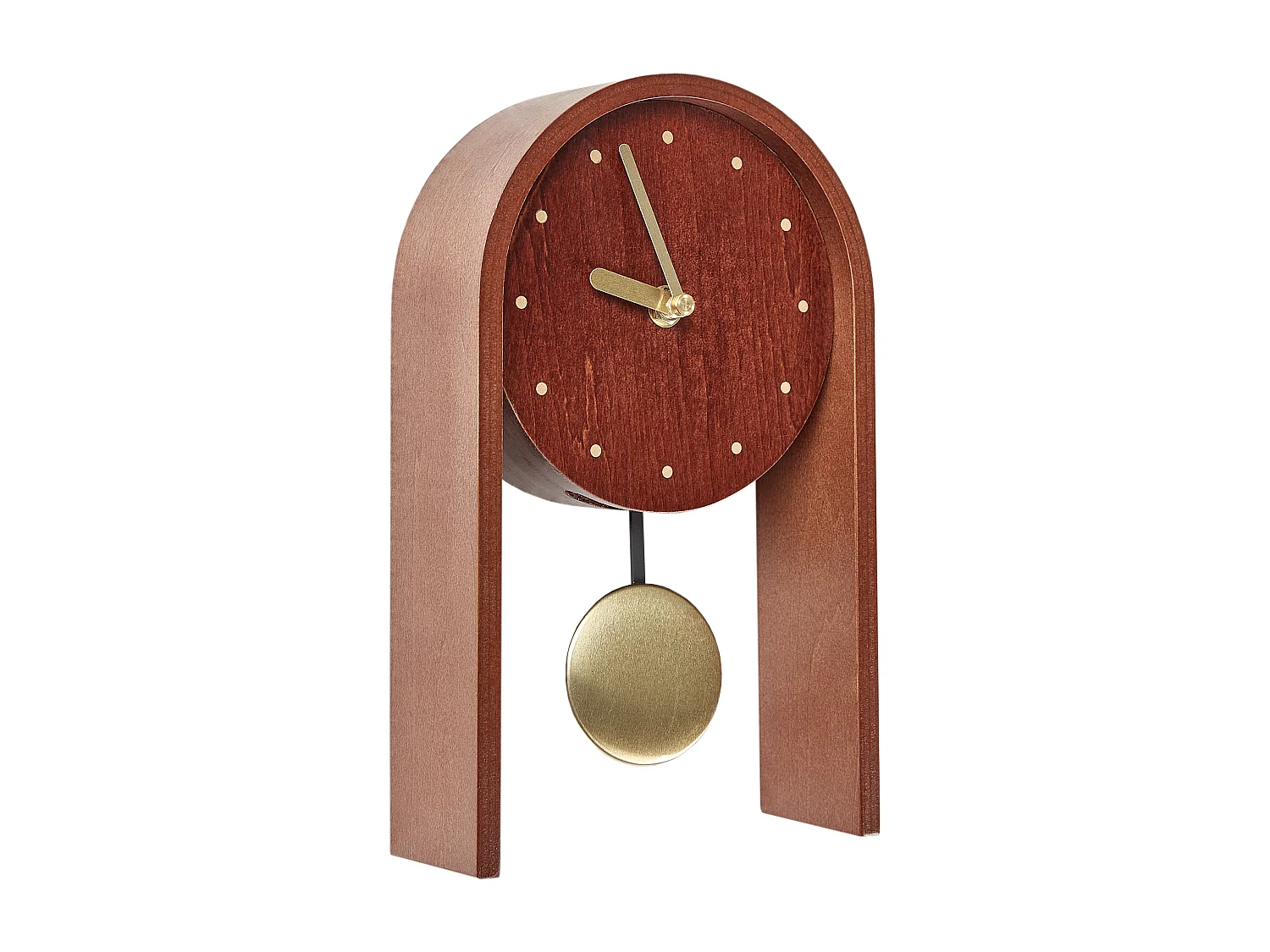 Horloge FERDEN 15 cm Marron