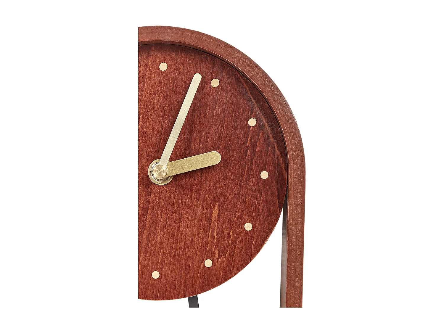 Horloge FERDEN 15 cm Marron