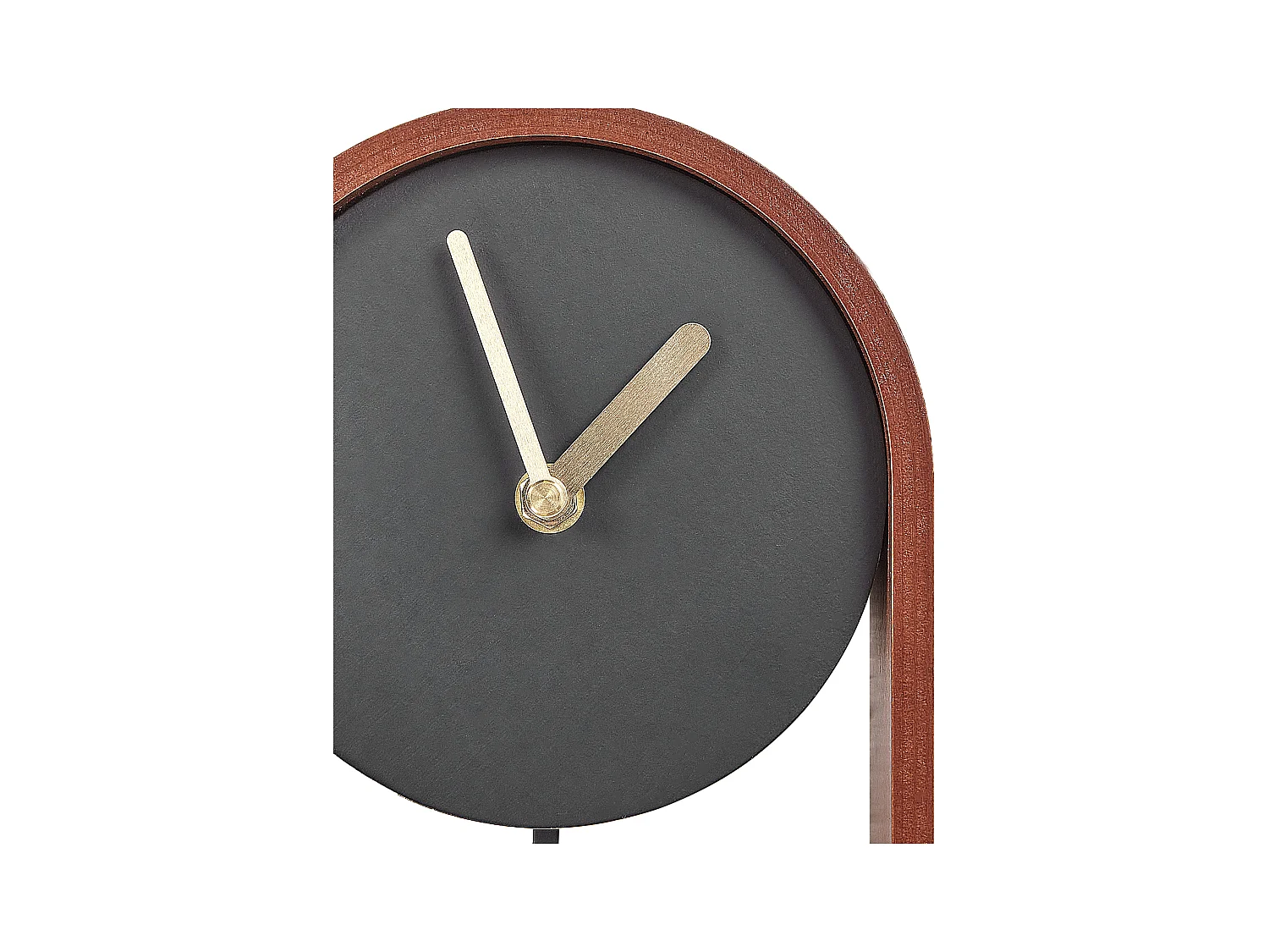 Tischuhr BLATTEN 16 cm Schwarz