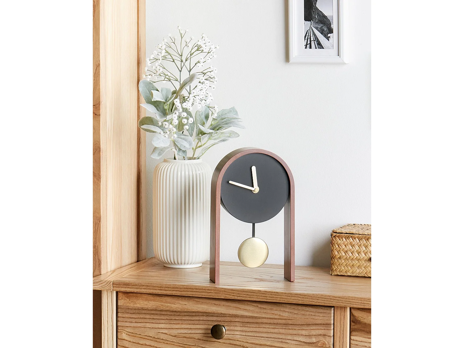 Horloge BLATTEN 16 cm Noir