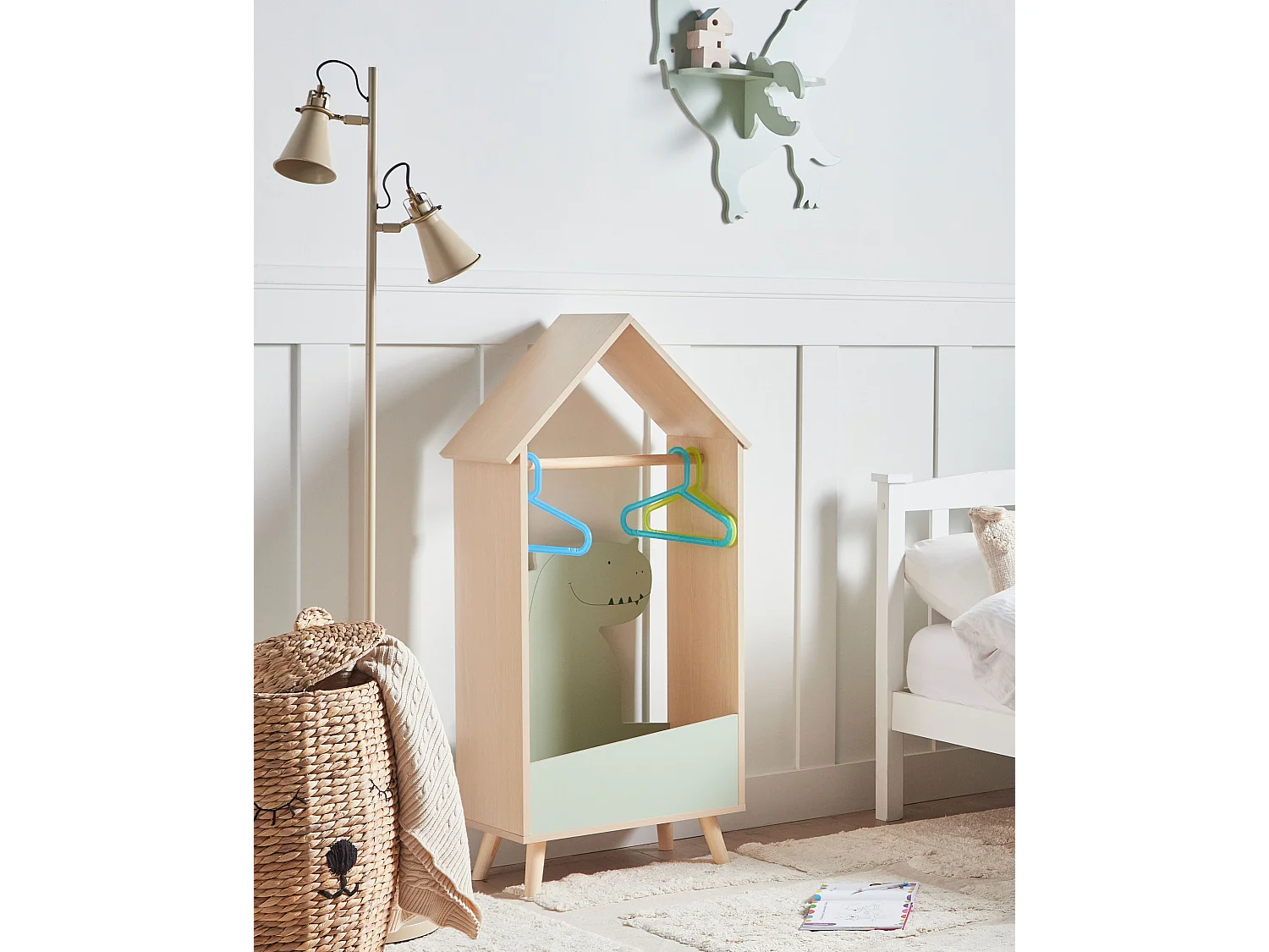 Porte-manteau pour enfants DURANGO Marron clair