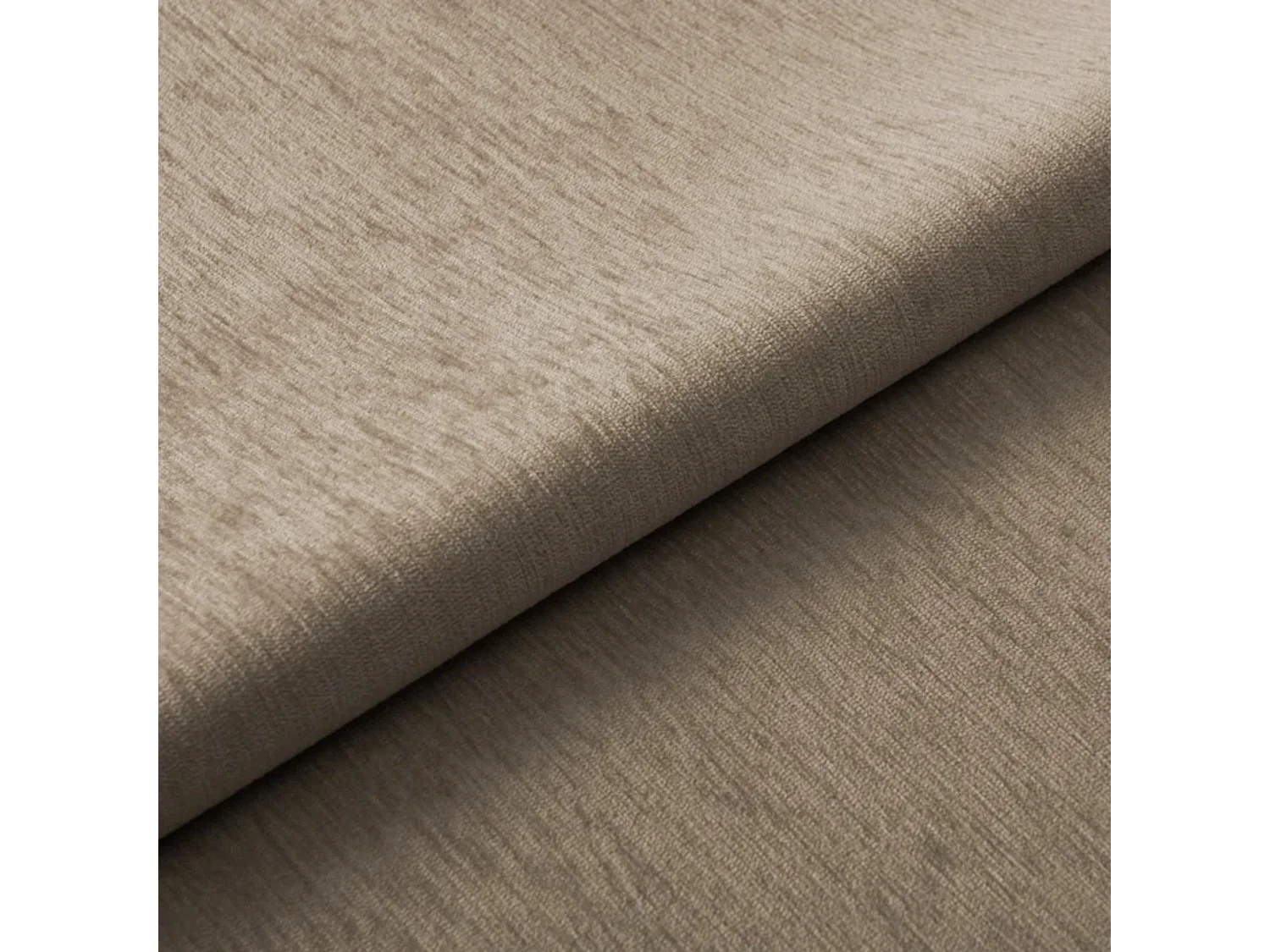 Canapé 3 places tissu tramé toucher doux taupe 210cm KATE