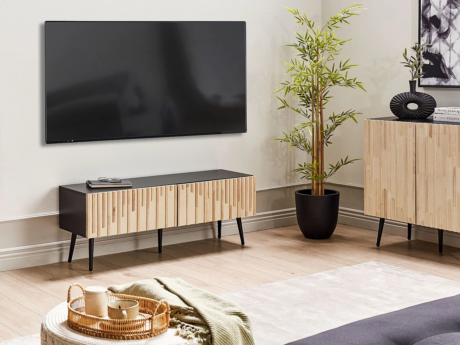 TV-Möbel DALCROSS Braun / Schwarz