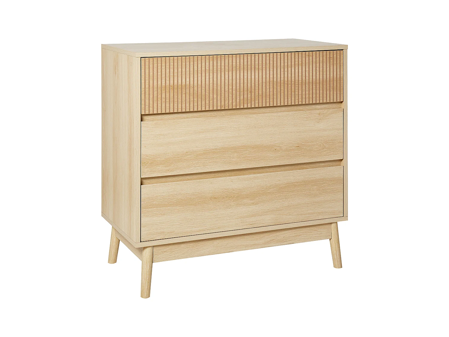 Commode à 3 tiroirs WALES Marron clair