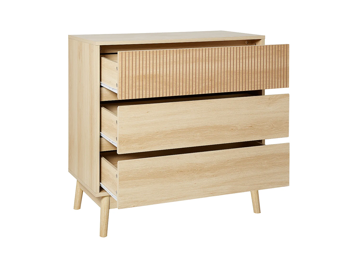 Cómoda de 3 cajones WALES Marrón claro