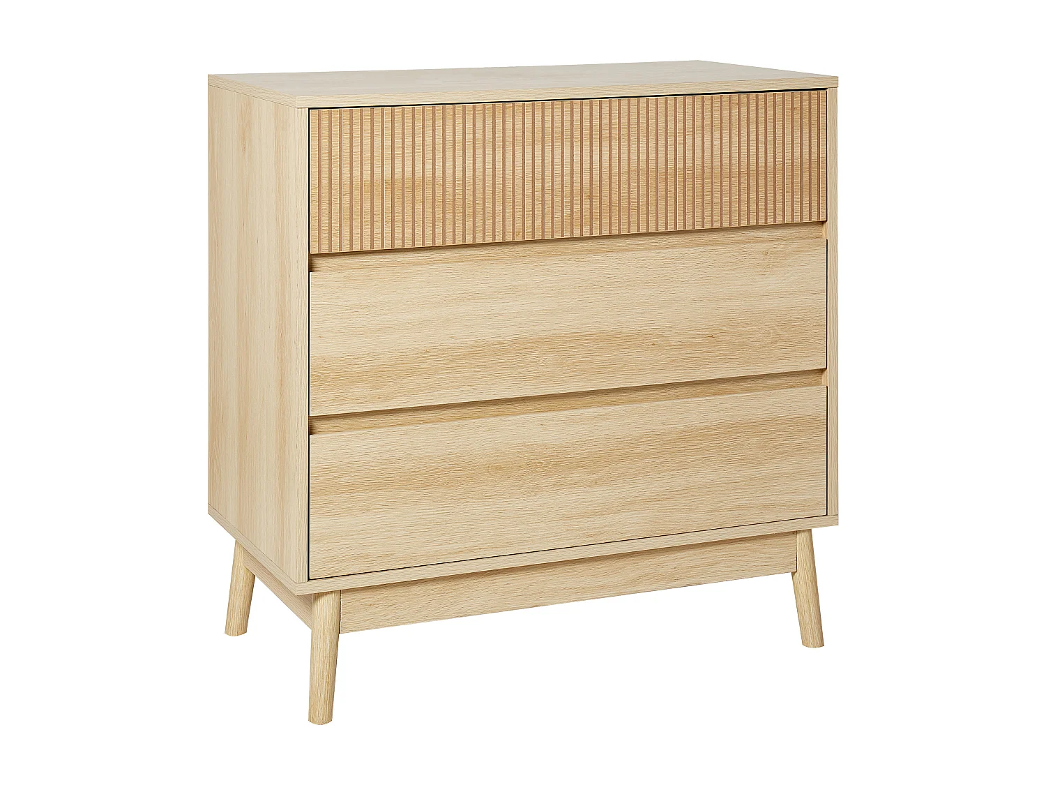 Commode à 3 tiroirs WALES Marron clair