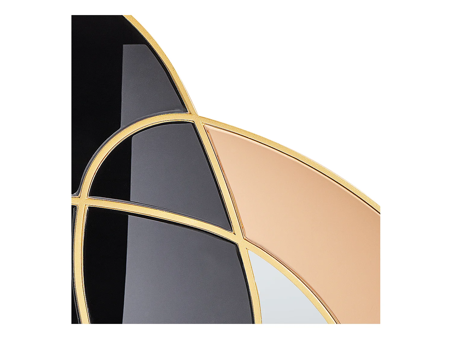 Wandspiegel TAILLY 99 cm 89 cm Zwart