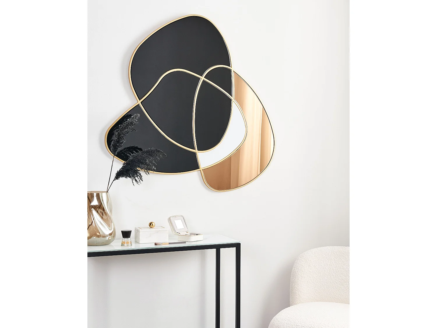 Miroir TAILLY 99 cm 89 cm Noir